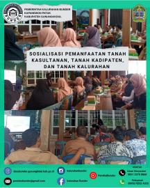 SOSIALISASI PEMANFAATAN TANAH KASULTANAN, TANAH KADIPATEN, DAN TANAH KALURAHAN